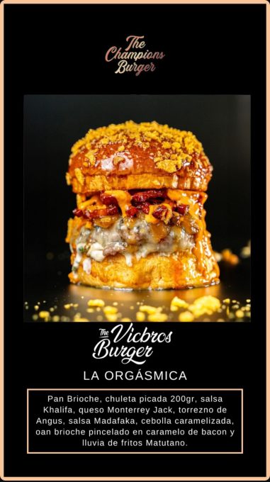 The Champions Burger Pamplona 2024 - The Vicbros Burger